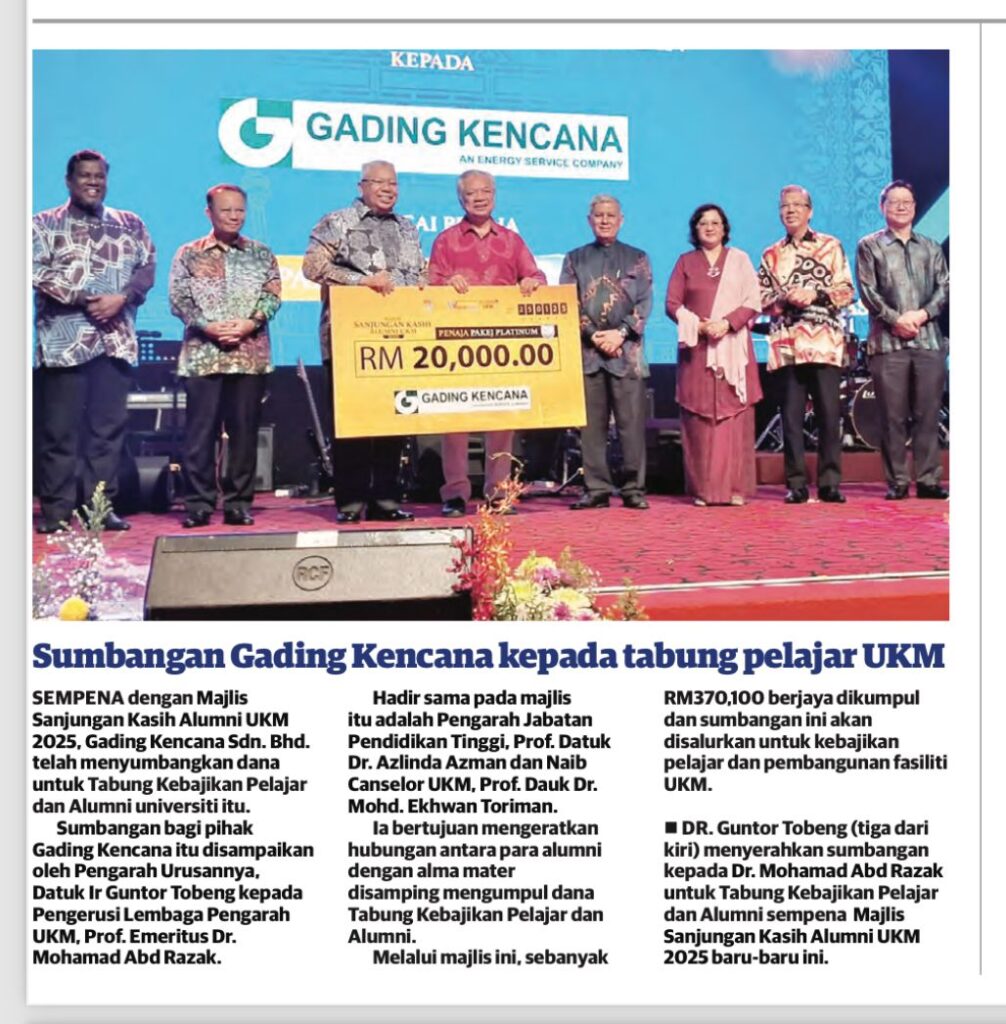 Gading Kencana Contributes to UKM Student Welfare Fund